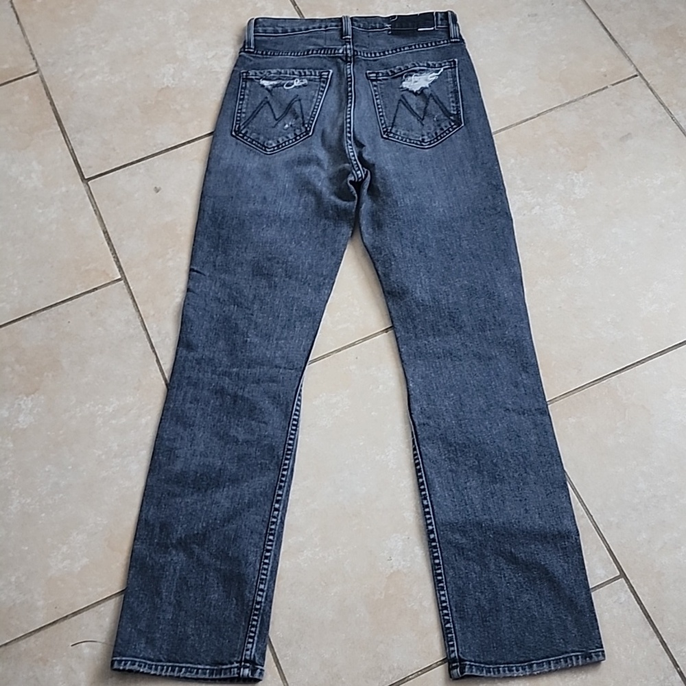 MOTHER  Distressed High Waisted Rider Ankle Jeans Size 25 - Picture 14 of 15